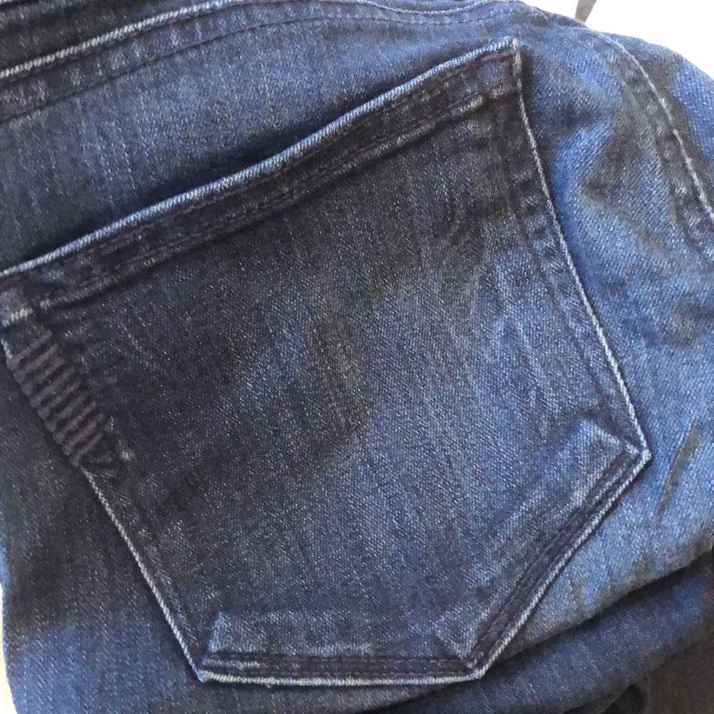 🤩 PAIGE Midlake Skyline Straight leg 34” super soft ink blue stretchy jeans - Picture 11 of 16